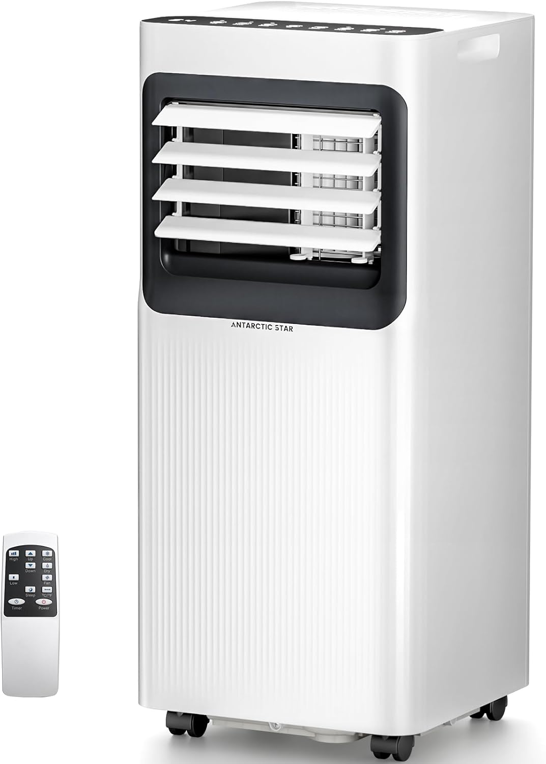 Antarctic Star 8000 BTU Portable Air Conditioner, 5-in-1 AC Unit with Cool, Dehumidifier, Fan, Sleep & Timer Modes, Auto Swing, Child Lock, Cools Up to 350 Sq.Ft, Air Conditioner for Bedroom