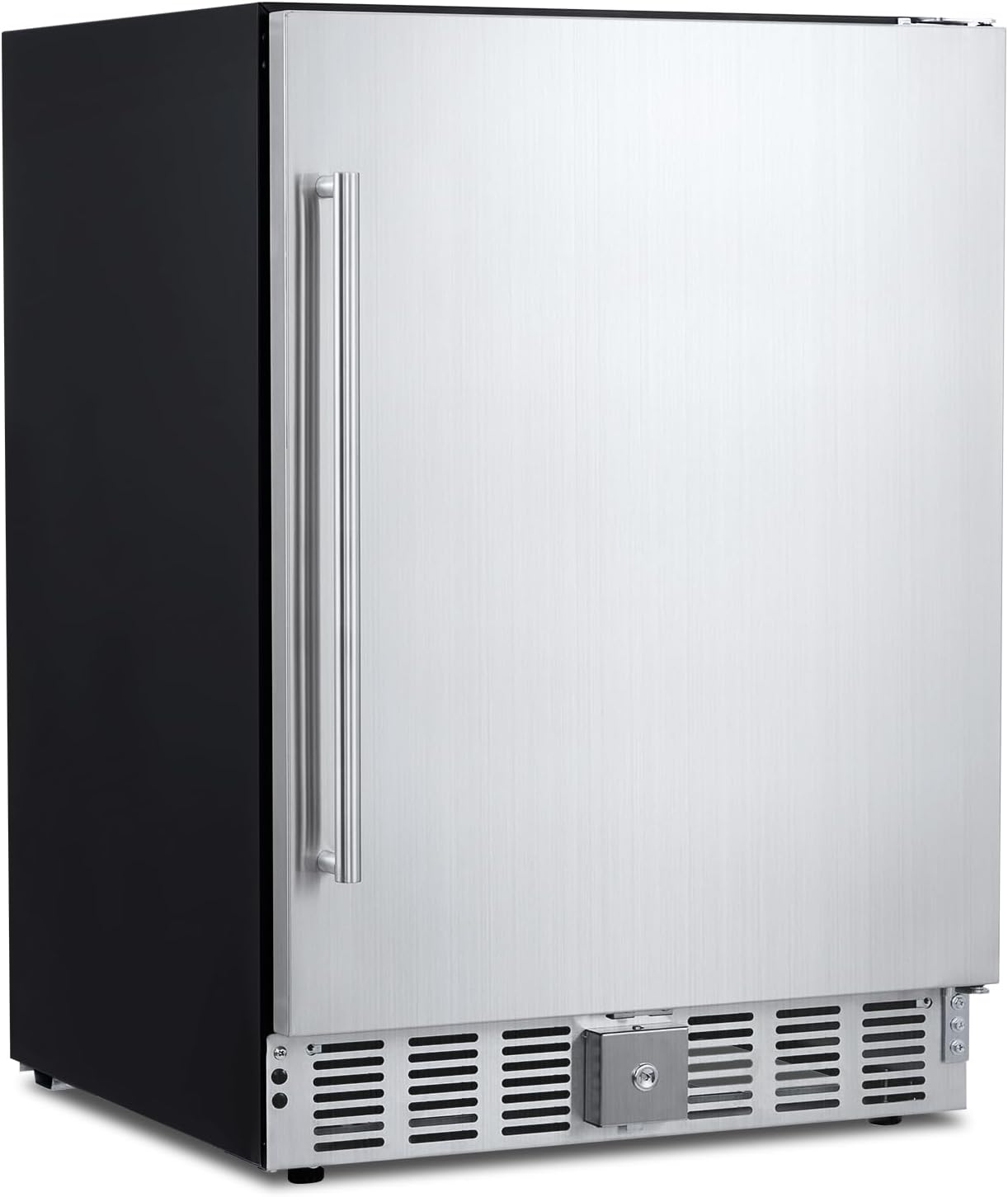 Garvee Beverage Refrigerator 24 in, Weather Proof Stainless Steel Beverage Fridge for Outdoor Kitchen and Patio, Indoor/Outdoor Beverage Cooler for 180 Cans, Built-in/Freestanding