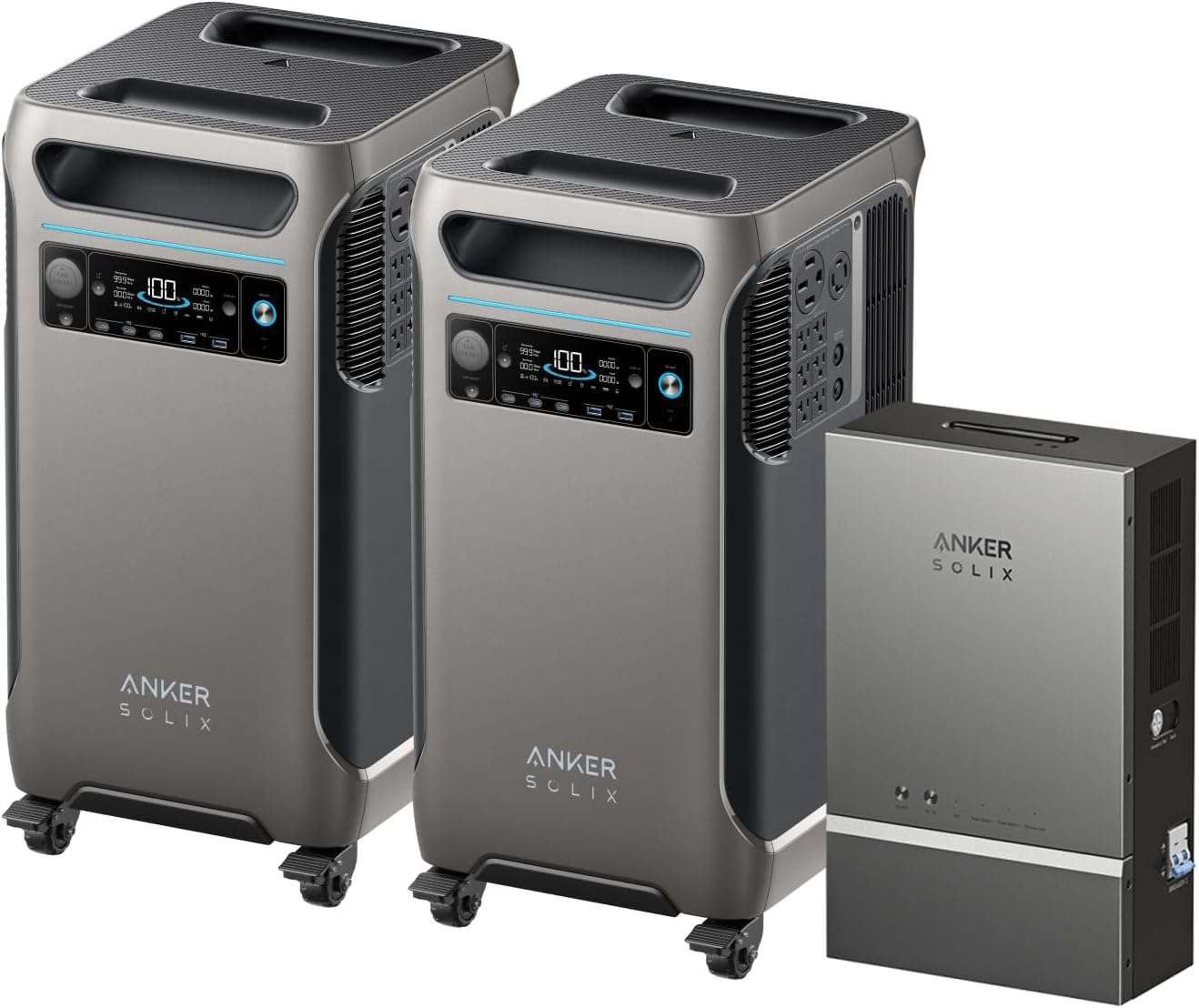 Anker SOLIX F3800 Portable Power Station and Home Power Panel, 7680Wh | 3,840Wh LiFePO4 Battery, 120V / 240V Dual-Voltage Output, 6,000W Solar Generator for Home, RVs, and Emergency Use